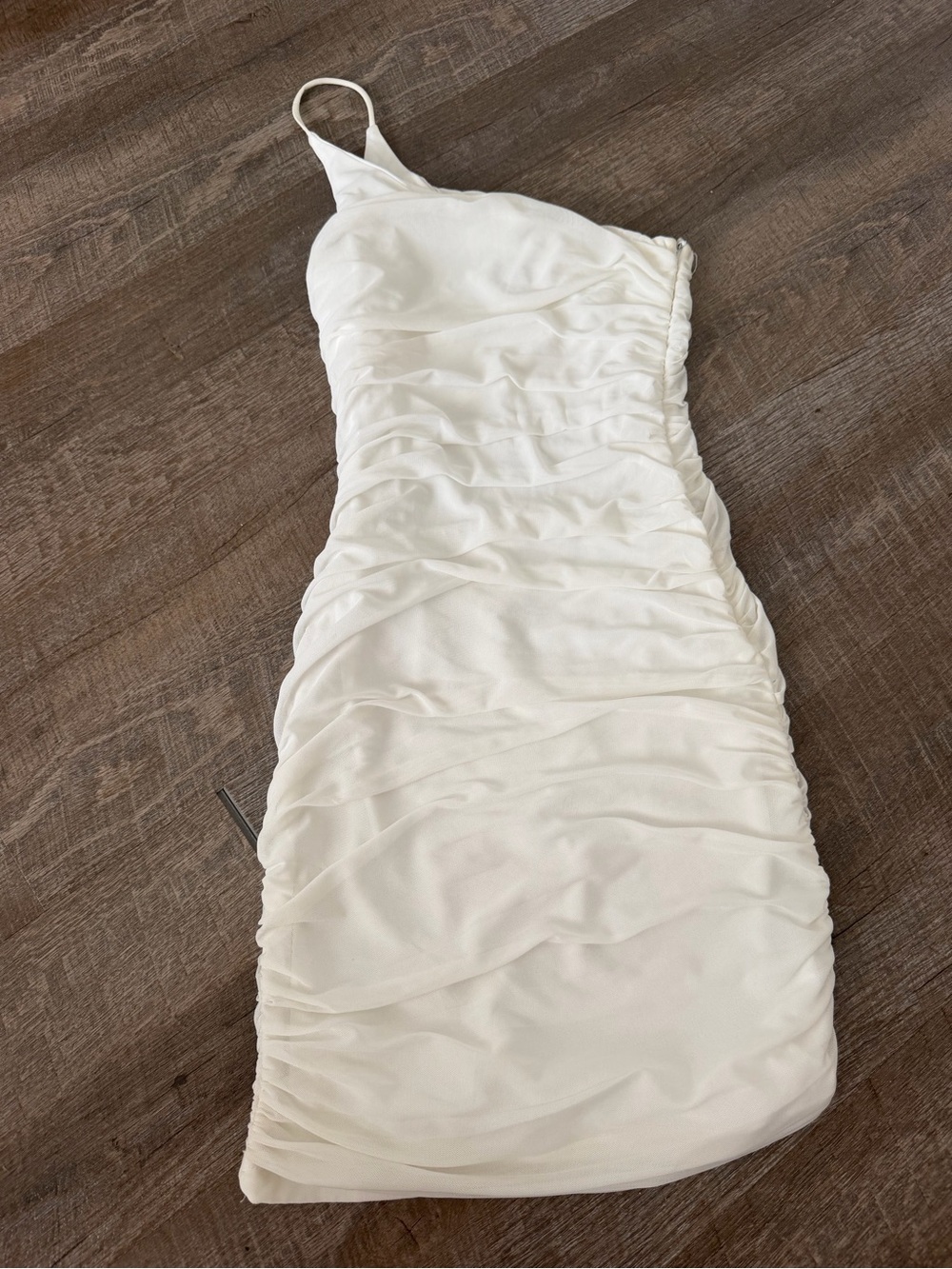 White one strap Princess Polly mini dress